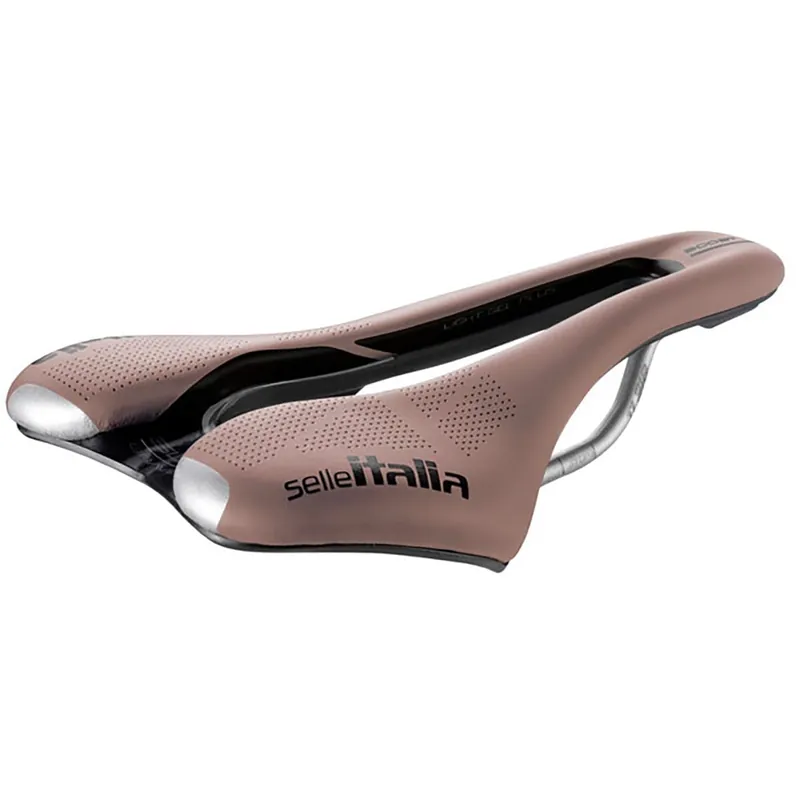 Sillín SELLE ITALIA SLR BOOST GRAVEL SUPERFLOW S Rails TI316 Marrón