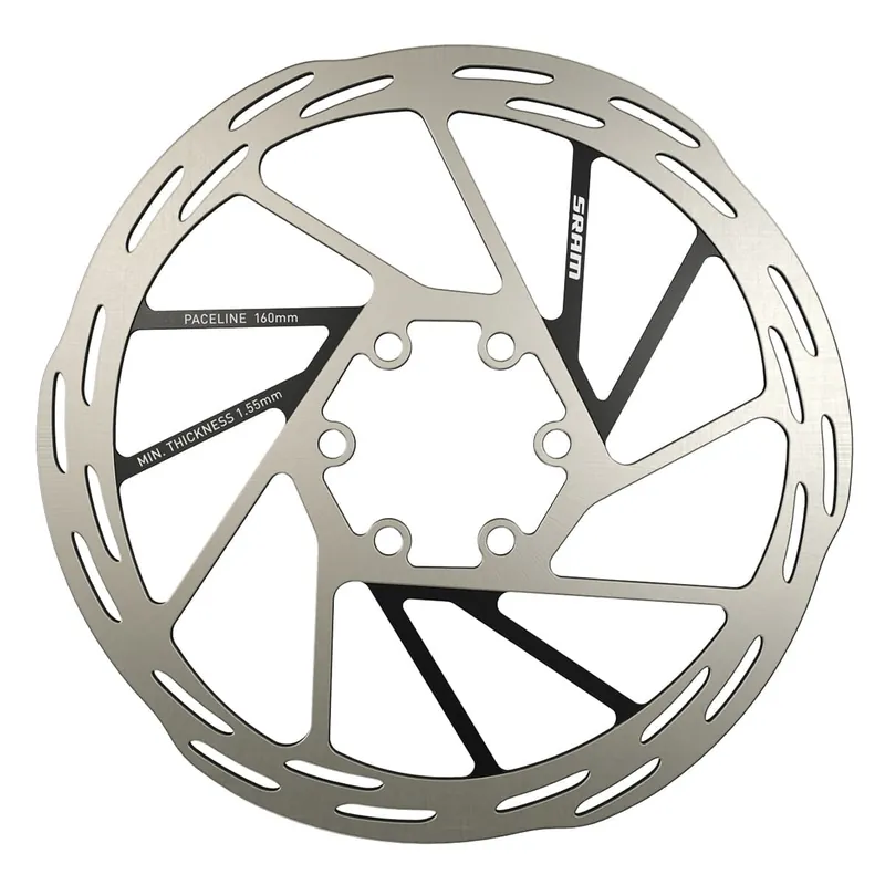 SRAM PACELINE Disco de 6 agujeros Plata/Negro