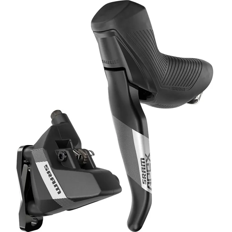 SRAM APEX AXS D1 HRD Mono Flat Mount Discless Palanca izquierda y pinza delantera