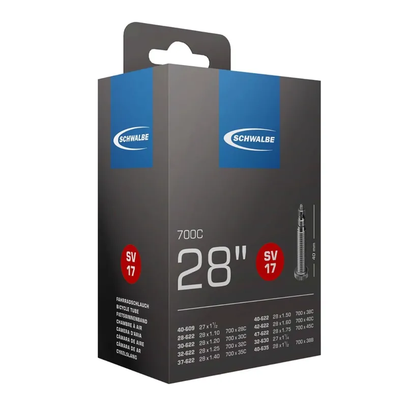 Cámara de aire SCHWALBE SV17 700x28/35c Válvula Presta 40mm