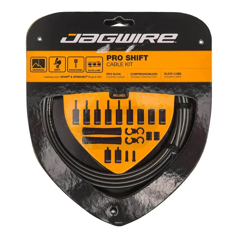 Kit de cables y latiguillos de desviador JAGWIRE ROAD AND MOUNTAIN PRO Negro mate