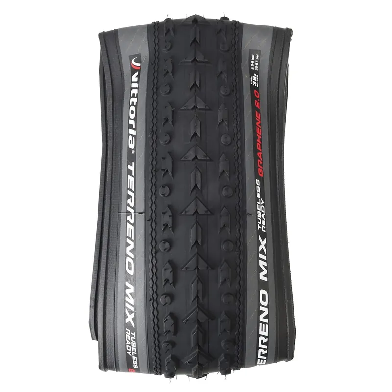 Neumático VITTORIA TERRENO MIX GRAVEL ENDURANCE Graphene G2.0 700x40c Tubeless Ready Grey