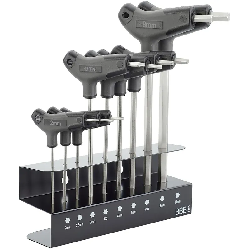 Juego de 8 llaves Allen T y 1 llave Torx BBB