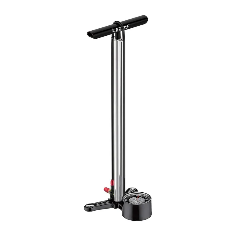 LEZYNE CNC FLOOR DRIVE Bomba de pie plateada