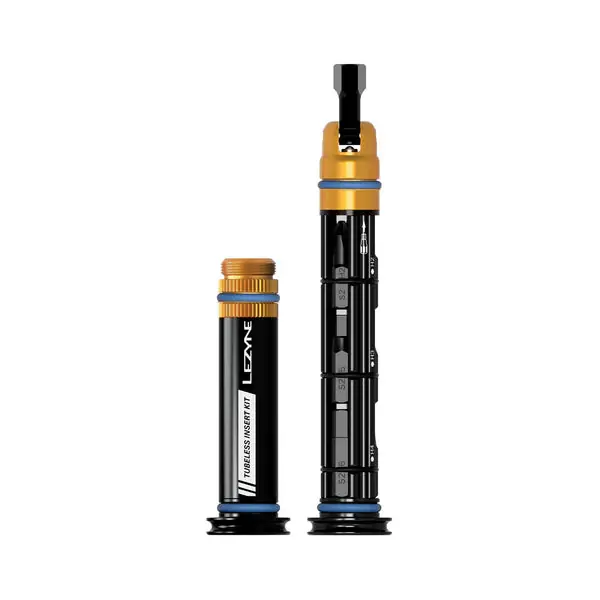 Kit de reparación Tubeless + Multiherramienta L Manillar LEZYNE DUAL Integrado