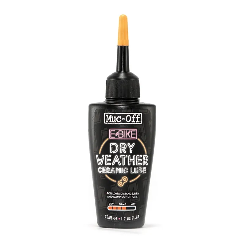 MUC-OFF E-BIKE DRY WEATHER Lubricante de cadena para condiciones secas (50 ml)