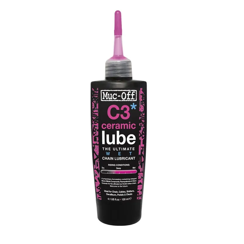 MUC-OFF C3 WET WEATHER Lubricante cerámico para condiciones húmedas (120 ml)