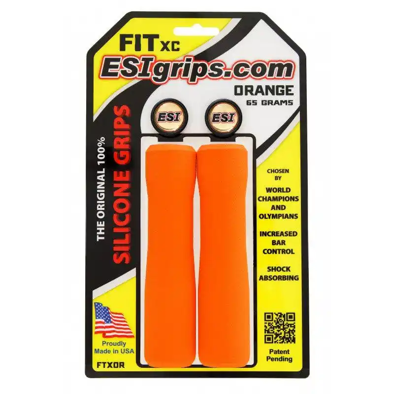 Puños ESI FIT XC (EXTRA CHUNKY/CHUNKY COMBO) 130 mm Naranja