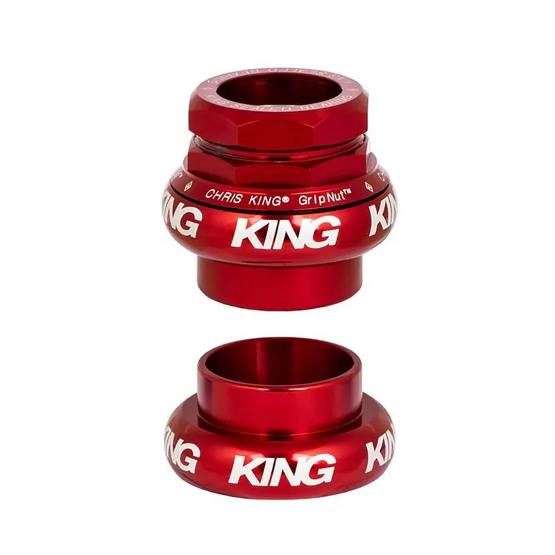 CHRIS KING GRIPNUT 1" External Headset EC30 Rojo