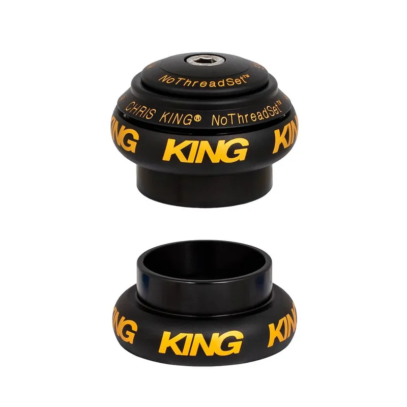 Auricular externo CHRIS KING NOTHREADSET 1"1/8-1.5" EC34/EC44 Negro/Oro