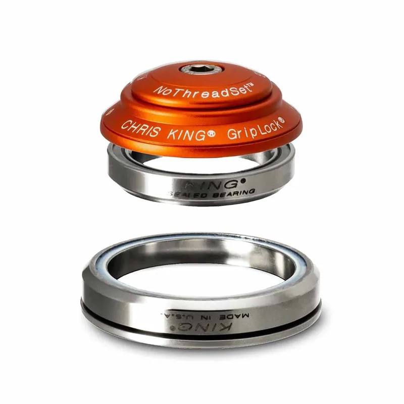 Juego de dirección integrado CHRIS KING DROPSET 2 1"1/8-1.5" IS42/IS52 45° Naranja
