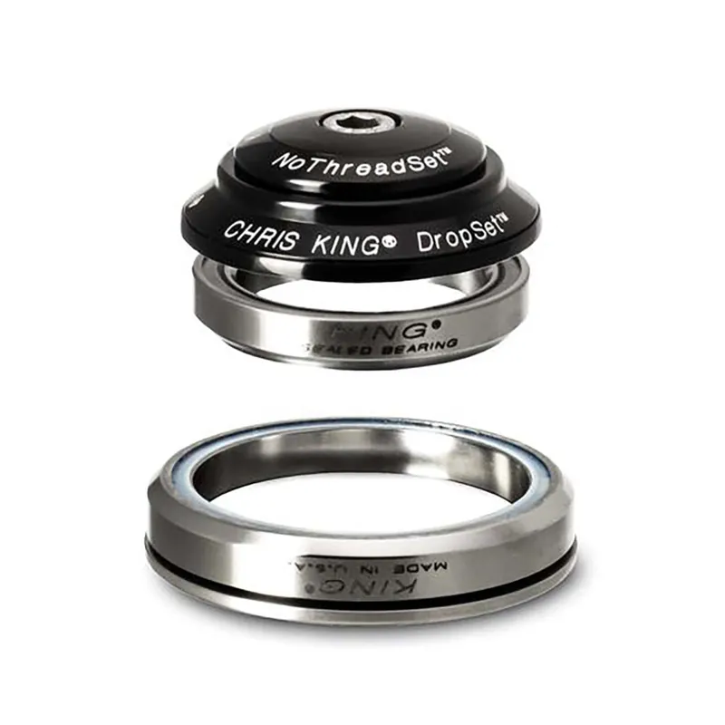 Juego de dirección integrado CHRIS KING DROPSET 3 1"1/8-1.5" IS41/IS52 36° Ceramic Negro