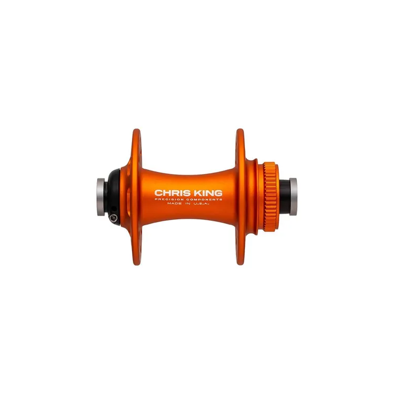 Bujes delanteros CHRIS KING R45D 12x100mm Center Lock Orange Mat