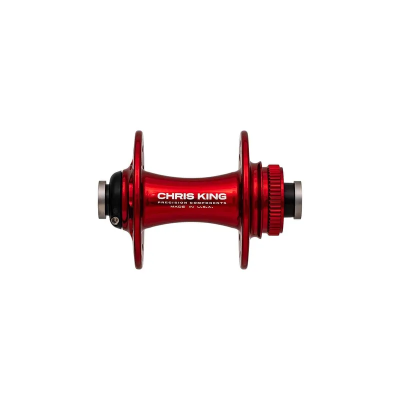 Bujes delanteros CHRIS KING R45D 12x100mm Center Lock Red