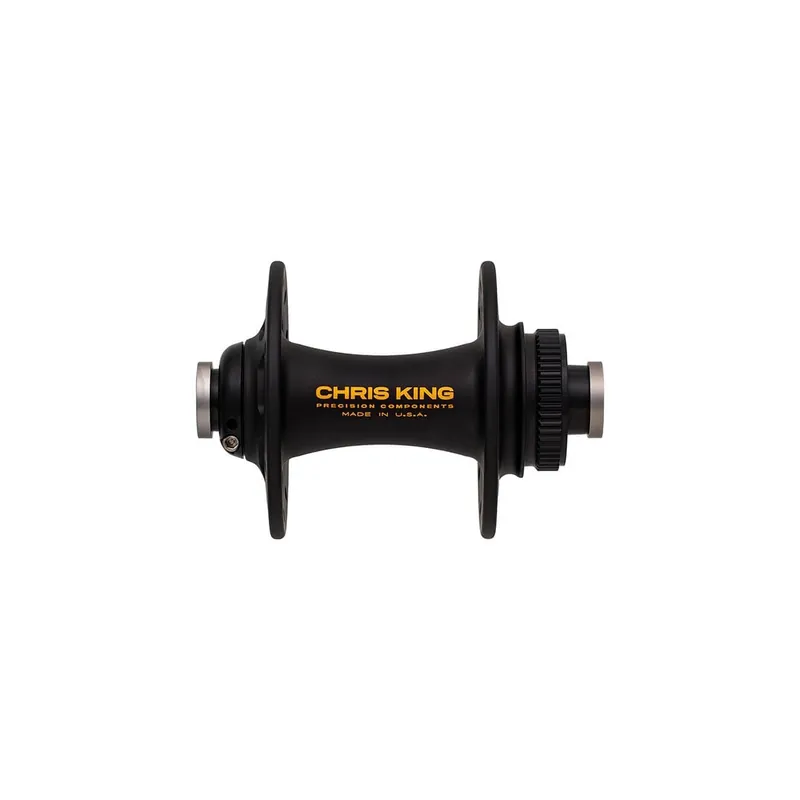 Bujes delanteros CHRIS KING R45D 12x100mm Center Lock Negro/Oro