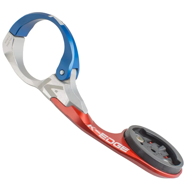 Soporte de manillar K-EDGE RACE para GPS GARMIN EDGE Azul/Rojo/Gris