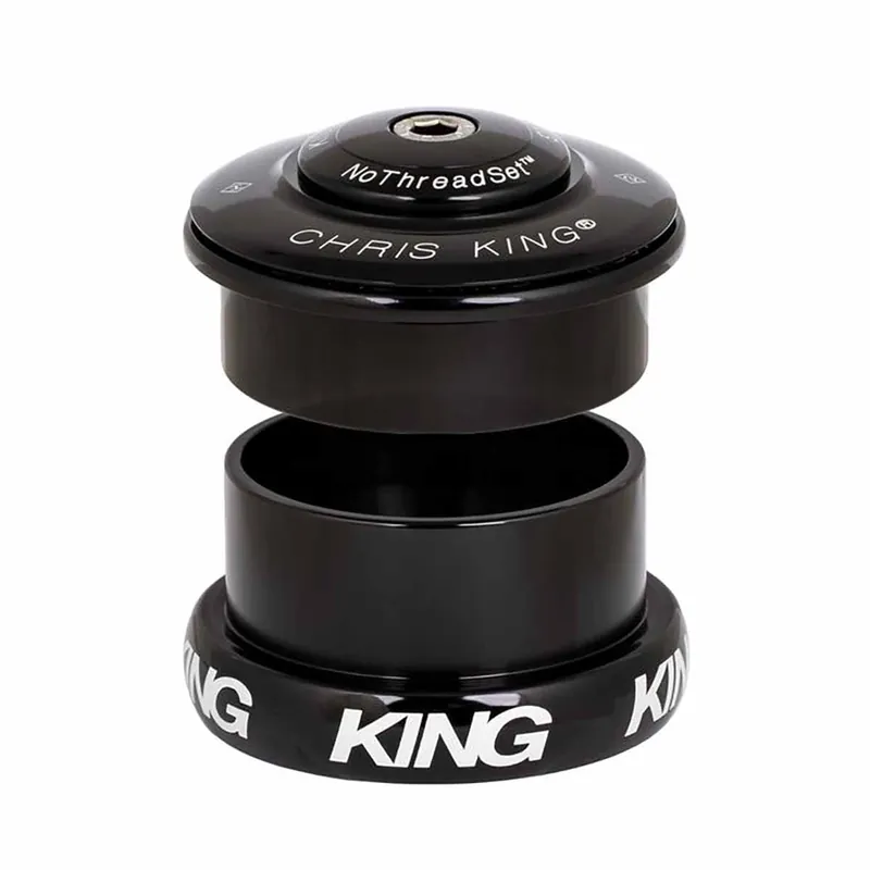 CHRIS KING INSET 5 1"1/8-1.5" Juego de dirección semi-integrado / externo ZS49/EC49 Negro