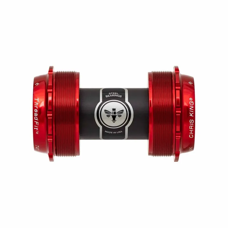 Juego de bielas CHRIS KING ThreadFit T47 24X 68/73mm Rojo