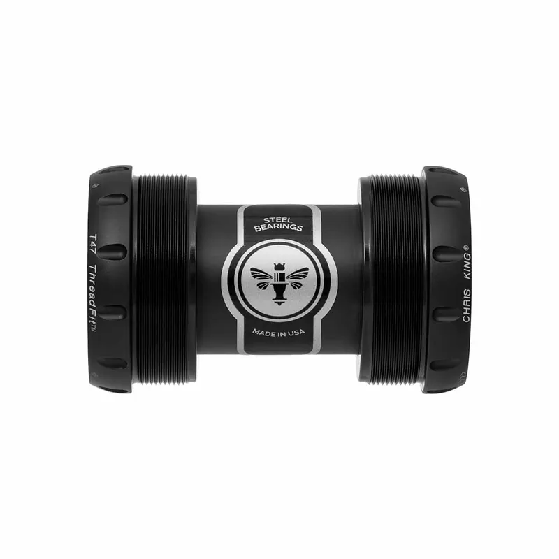 Platos y bielas CHRIS KING ThreadFit T47 30X 68/73mm Negro/Oro