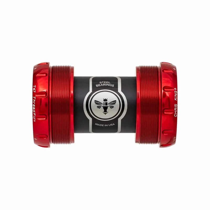 Juego de bielas CHRIS KING ThreadFit T47 30X 68/73mm Rojo