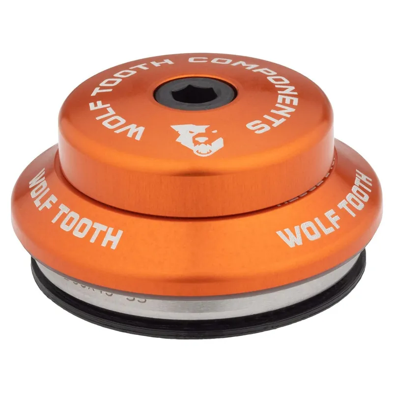 Copa alta para juego de dirección integrado WOLF TOOTH PREMIUM 1"1/8 IS42 Stack 7mm Naranja
