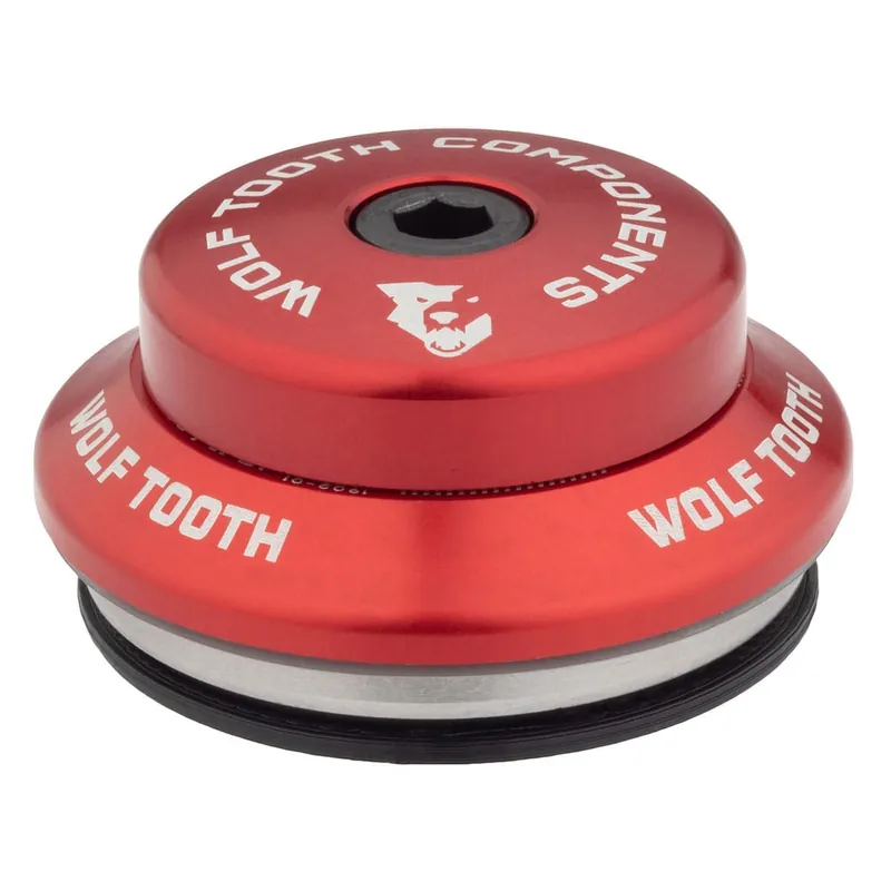 Copa alta para juego de dirección integrado WOLF TOOTH PREMIUM 1"1/8 IS42 Stack 7mm Rojo