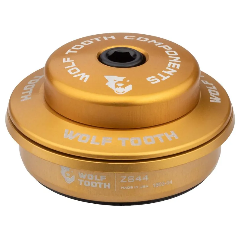 Copa Alta para Auriculares Semi-Integrados Wolf Tooth PREMIUM 1"1/8 ZS44 Stack 6 mm Oro