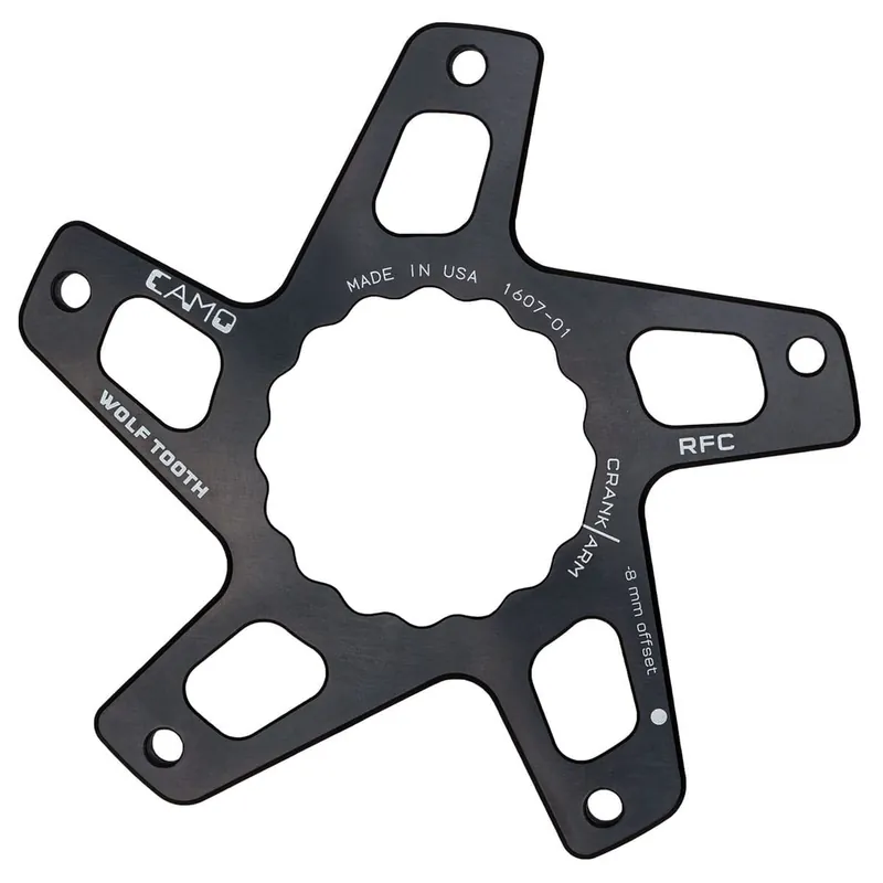 WOLF TOOTH CAMO M8 Raceface Cinch Direct Mount Offset -8mm Negro plato estrella