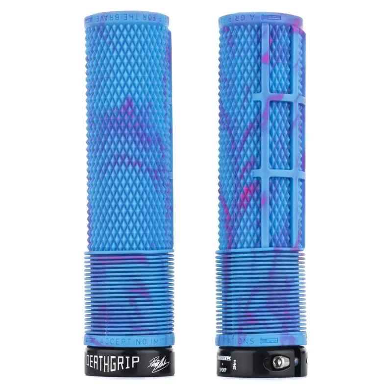 Puños DMR DEATHGRIP Medium Lock-On Camo/Azul