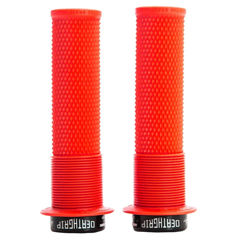 Puños DMR DEATHGRIP Flange Medium Lock-on Rojo