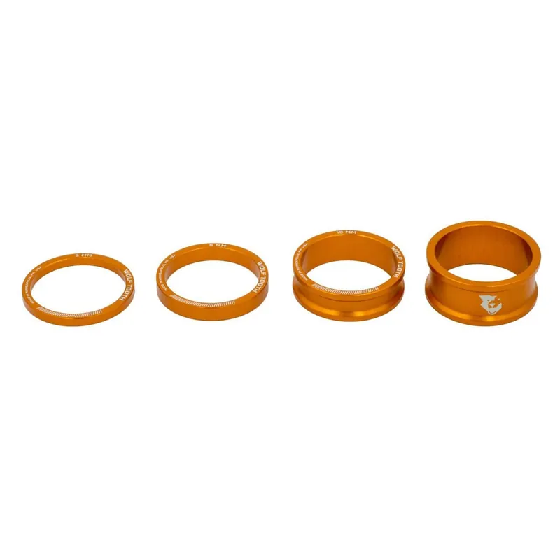 WOLF TOOTH Distanciadores de aluminio 4 piezas 1"1/8 Naranja