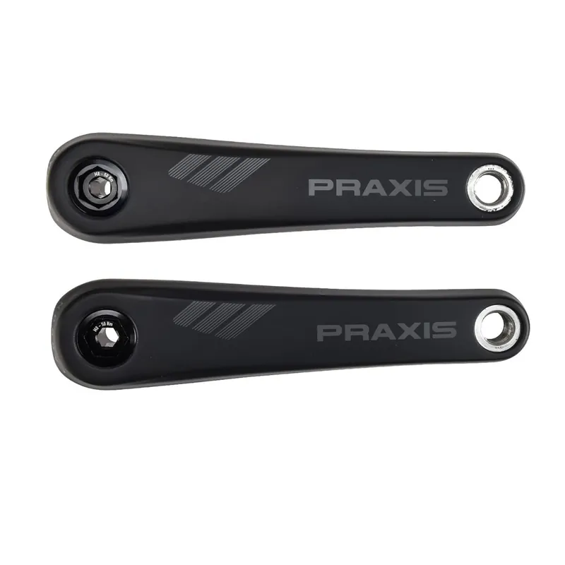 Bielas de carbono para MTB eléctrica PRAXIS motor Yamaha/Bosch Negro