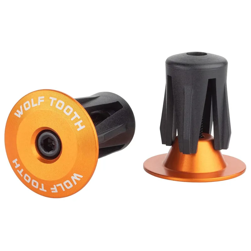 Par de tapones de suspensión WOLF TOOTH Aluminio anodizado naranja