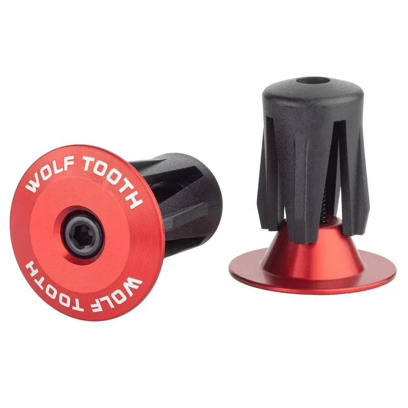 Par de tapones de suspensión WOLF TOOTH Aluminio anodizado rojo
