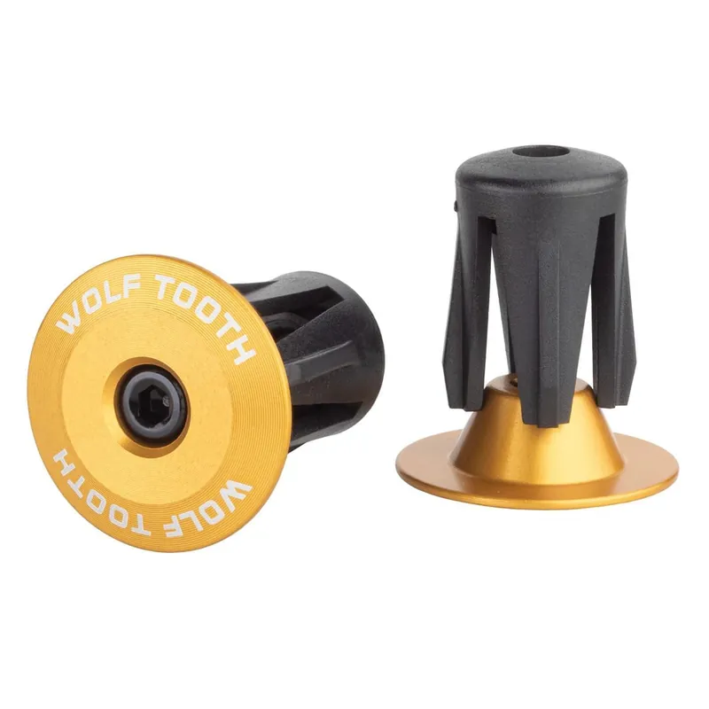 Par de tapones de suspensión WOLF TOOTH Aluminio anodizado dorado