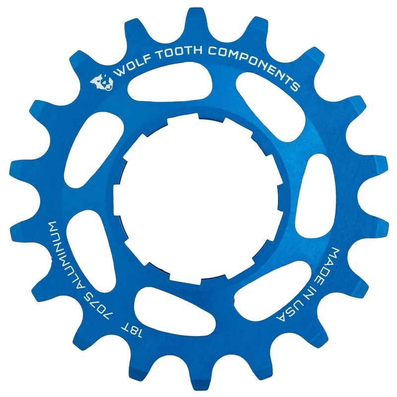 Piñón WOLF TOOTH Single Speed Alu Azul