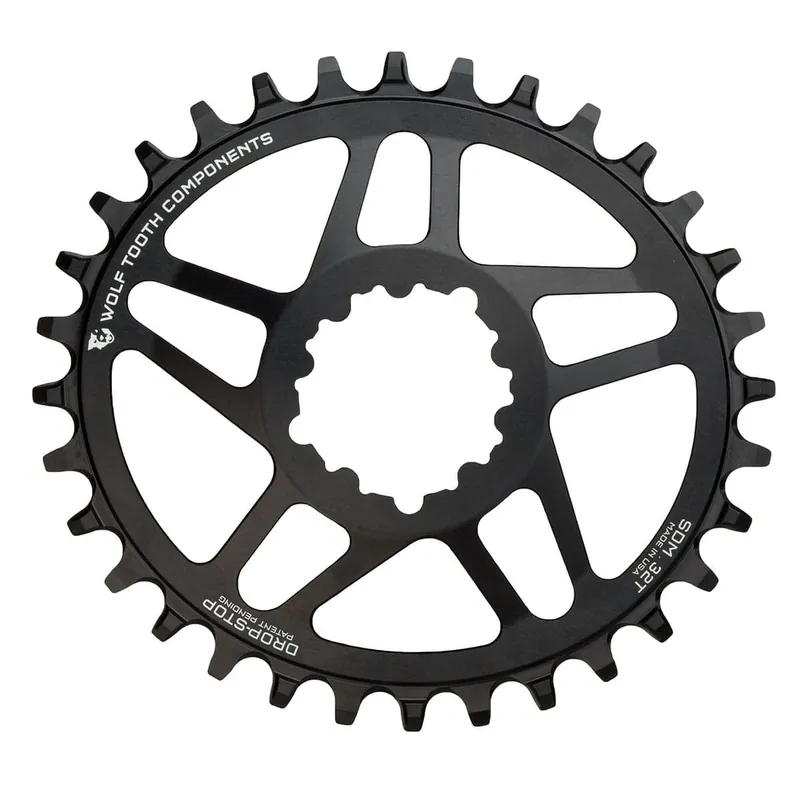 Mono Oval WOLF TOOTH ELLIPTICAL 10/11/12V Sram Direct Mount Offset 6mm Negro Plato
