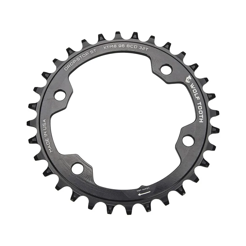 WOLF TOOTH 96 BCD 12V Shimano 4 Agujeros 96mm Negro Mono Plato