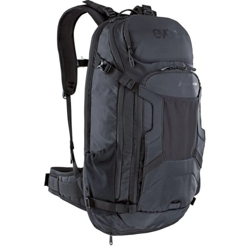 Mochila EVOC TRAIL E-RIDE con protección dorsal 20L Negra
