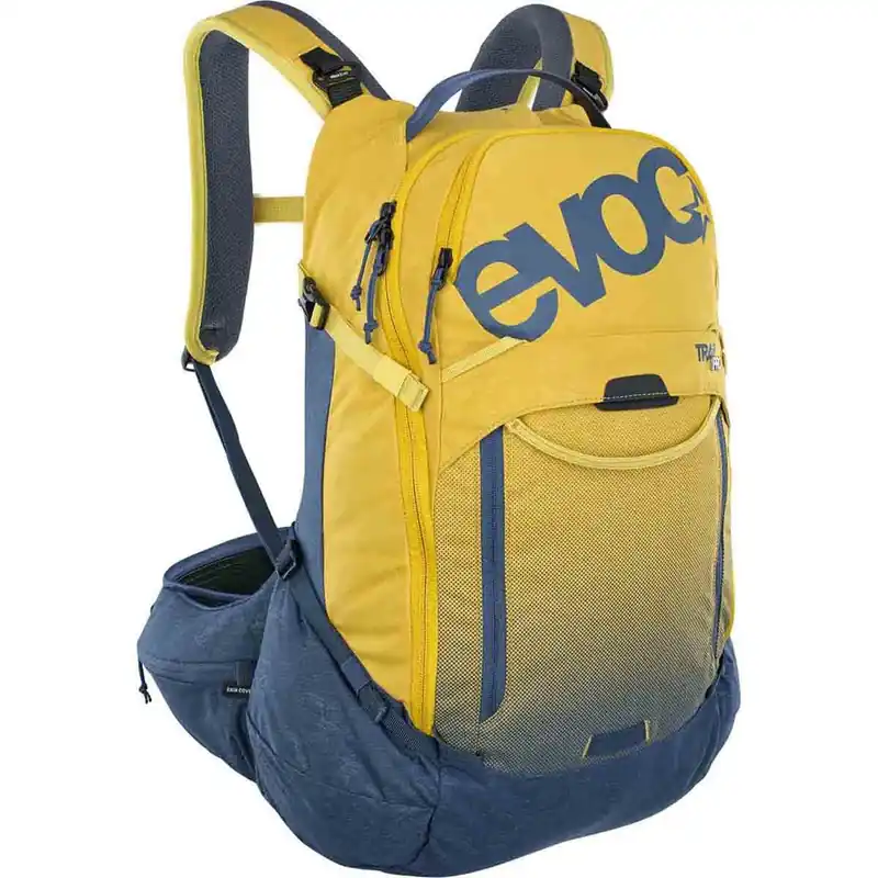 Mochila con Dorsal EVOC TRAIL PRO 26L Amarillo/Azul