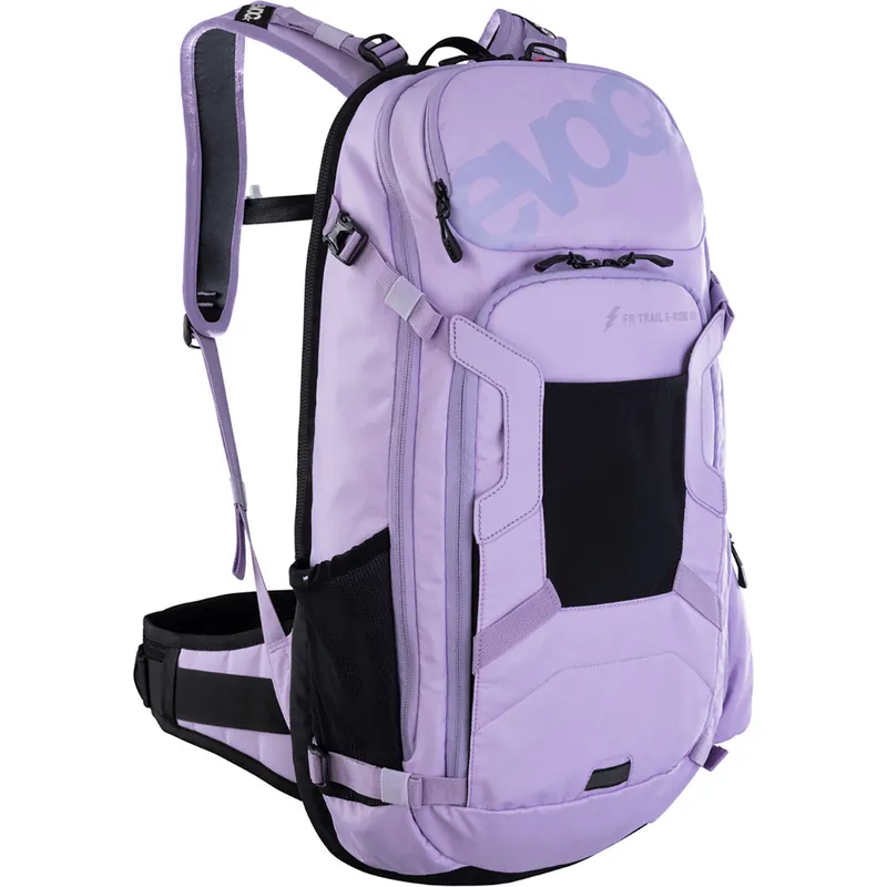 Mochila EVOC TRAIL E-RIDE con protección dorsal 20L Rosa