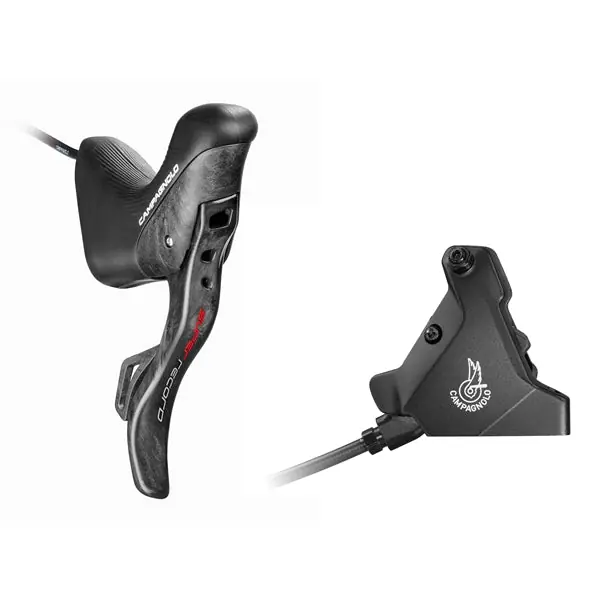Palanca recta y pinza trasera 160mm CAMPAGNOLO SUPER RECORD EPS Montaje plano Sin disco