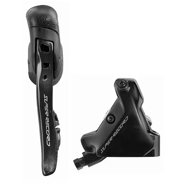 Palanca izquierda y pinza delantera 140mm CAMPAGNOLO SUPER RECORD WRL Flat Mount Discless