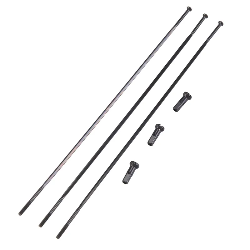 Kit de 3 radios rectos exteriores ZIPP 808 CX RAY Negro 210 mm