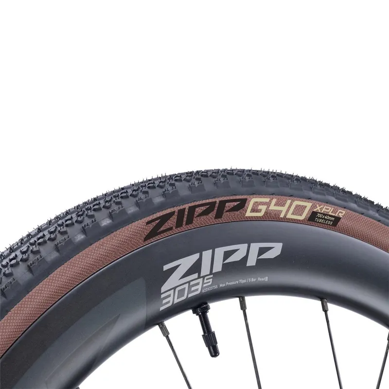 Neumático ZIPP G40 XPLR 700x40c Tubeless Ready Soft Brown