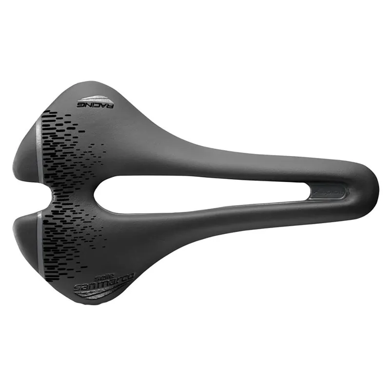 SAN MARCO ASPIDE SHORT OPEN-FIT RACING Sillín L3 155mm Ancho Xsilite Raíles de acero Negro