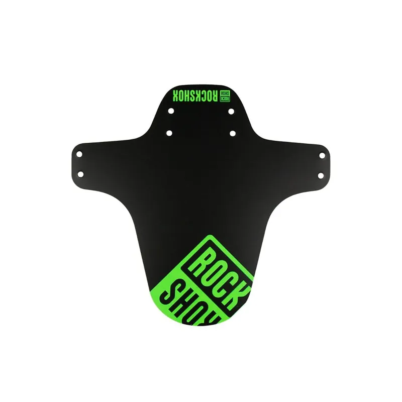 Guardabarros ROCKSHOX Colores Lisos Negro / Verde Fluorescente