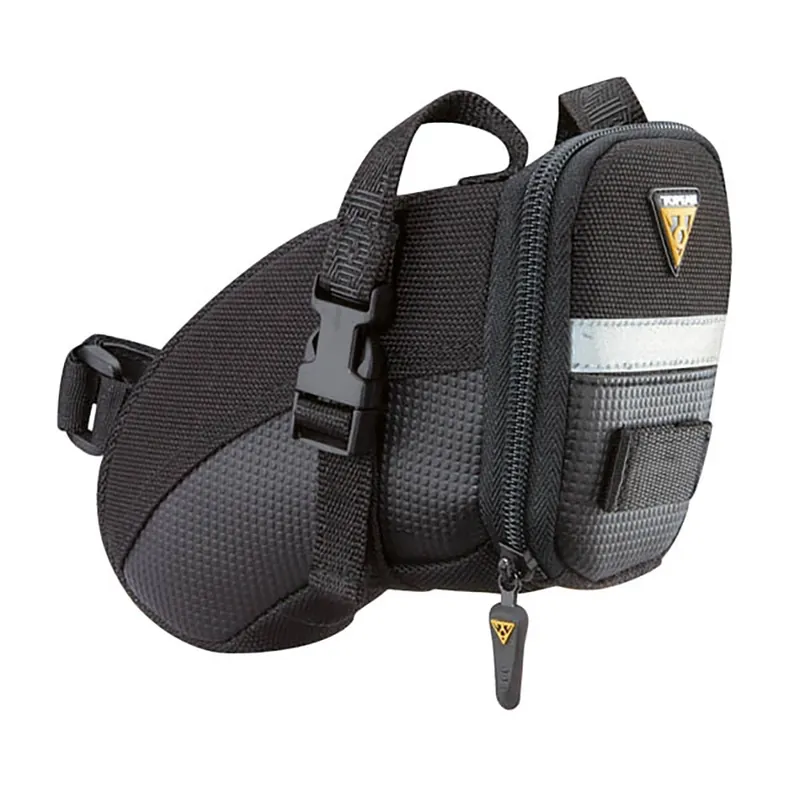 TOPEAK AERO WEDGE PACK CORREA Micro Saddle Bag Negro