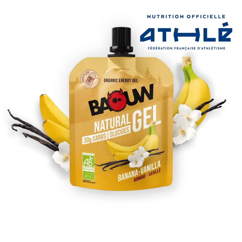 BAOUW BIO Gel energético de plátano y vainilla (85g)