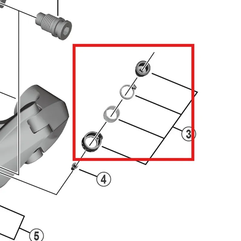 SHIMANO RD-R8000/RX820/RX810/RX812/RX800/RX822 Tornillo de apriete del cable del cambio trasero